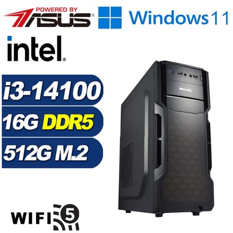 華碩H610平台「絕嶺俠盜W」i3四核Win11電腦