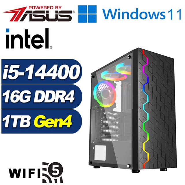 ASUS 華碩 (DIY)沙場刺客W(i5-14400/B760/16G/1TB M.2/Win11)