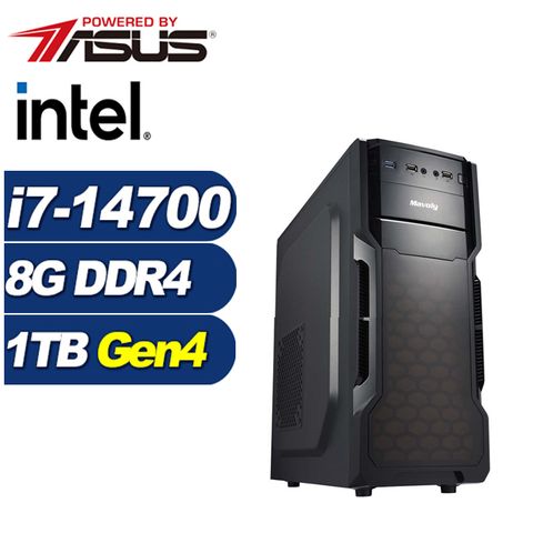 ASUS 華碩 (DIY)神力鬥士(i7-14700/B760/8G/1TB M.2)