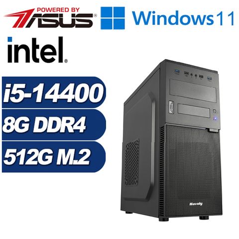 ASUS 華碩 (DIY)黑金鬥士W(i5-14400/H610/8G/512G M.2/Win11)