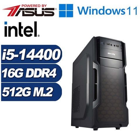 ASUS 華碩 (DIY)黑金鐵匠W(i5-14400/H610/16G/512G M.2/Win11)