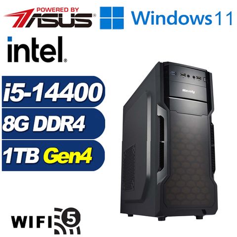 ASUS 華碩 (DIY)黑金勇士W(i5-14400/B760/8G/1TB M.2/Win11)