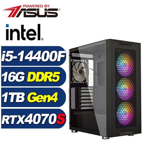 ASUS 華碩 (DIY)小夜曲AL3FC(i5-14400F/B760/16G/1TB M.2/RTX 4070 SUPER)