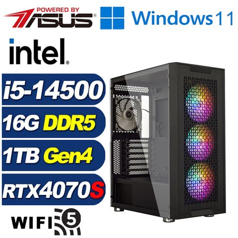 ASUS 華碩 (DIY)小夜曲AL42CW(i5-14500/B760/16G/1TB M.2/RTX 4070 SUPER/Win11)