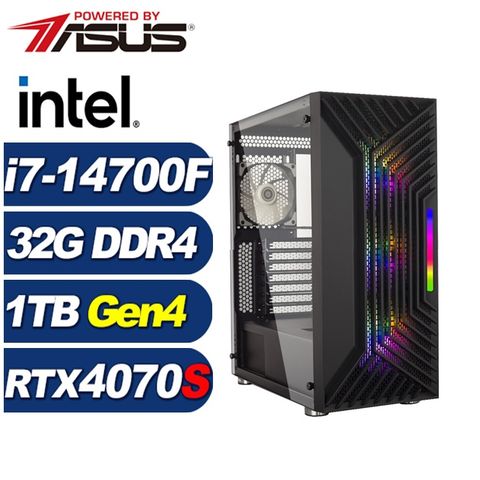 ASUS 華碩 (DIY)月光塔L4EC(i7-14700F/B760/32G/1TB M.2/RTX 4070 SUPER)