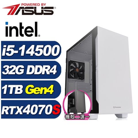 ASUS 華碩 (DIY)加農炮L06C(i5-14500/B760/32G/1TB M.2/RTX 4070 SUPER)