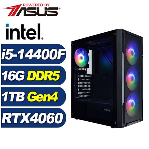 ASUS 華碩 (DIY)溶岩龍K4EC(i5-14400F/B760/16G/1TB M.2/RTX 4060)