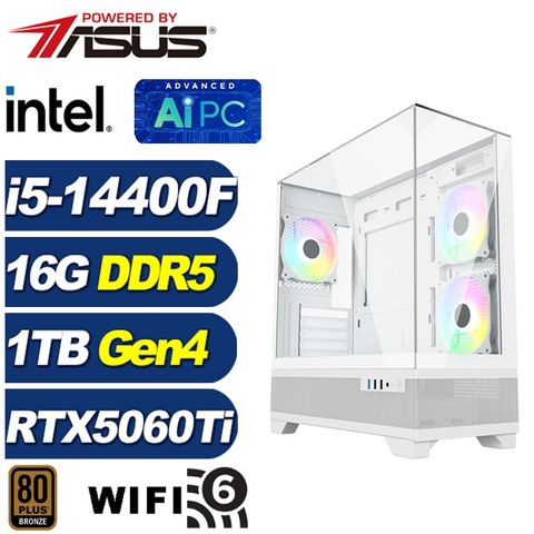 (DIY)光影K07C(i5-14400F/RTX 5060 Ti/華碩B760/16G/1TB M.2)