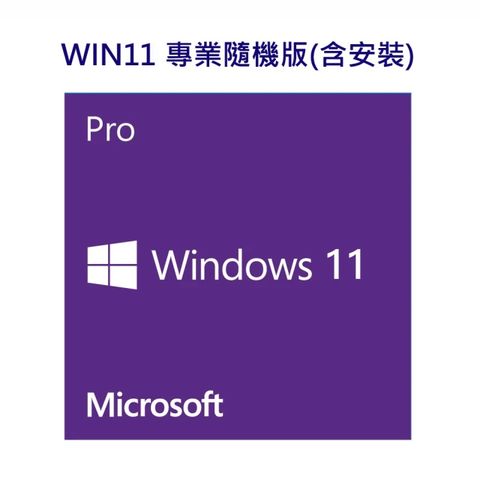 Microsoft 微軟 Windows 11 專業隨機版 64位元中文版{含安裝}