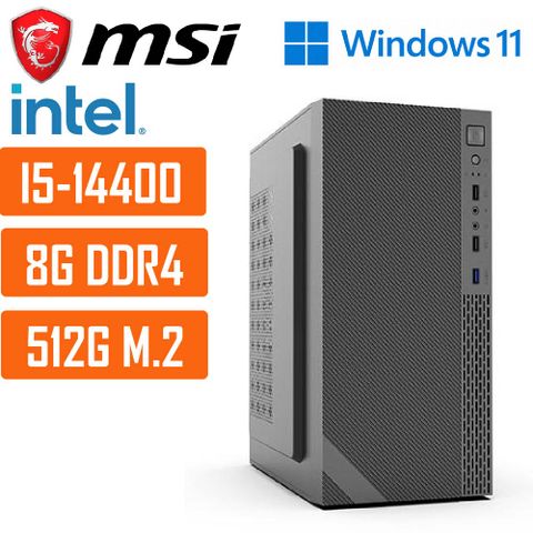 MSI 微星 (DIY)H610平台{仙女座星系022W} I5十核 WIN11 超值文書電腦