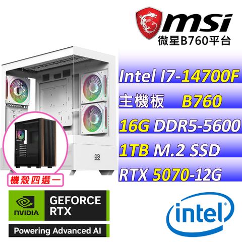 (DIY)防衛學園II(I7-14700F/微星B760/RTX 5070/16G/1TB M.2/750W)