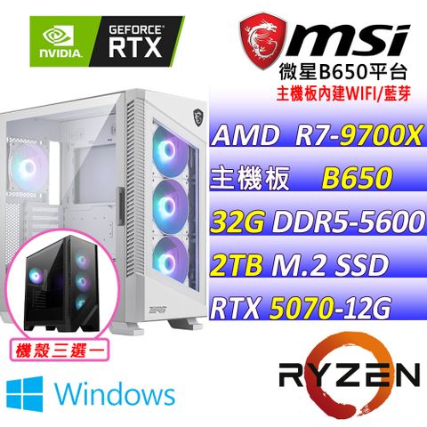 (DIY)神魔錄V W(R7-9700X/微星B650/RTX5070/32G/2TB M.2/750W/WIFI/水冷360/WIN11)