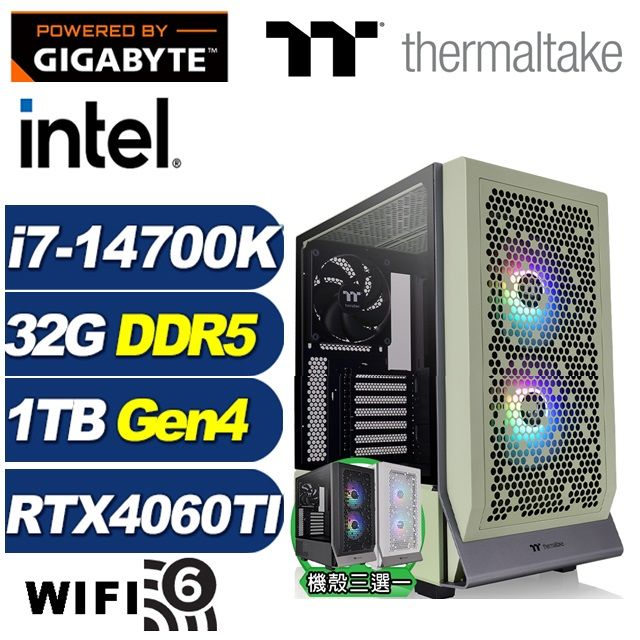 GIGABYTE 技嘉 (DIY)光透侯爵(i7-14700K/Z790/32G/1TB M.2/RTX 4060TI)