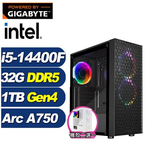 Intel Arc A750 8G技嘉B760平台「沙場雷神」i5十核獨顯電腦