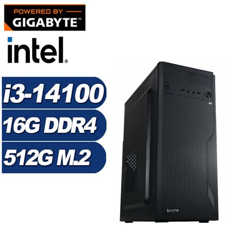 GIGABYTE 技嘉 (DIY)邊境影衛(i3-14100/H610/16G/512G M.2)