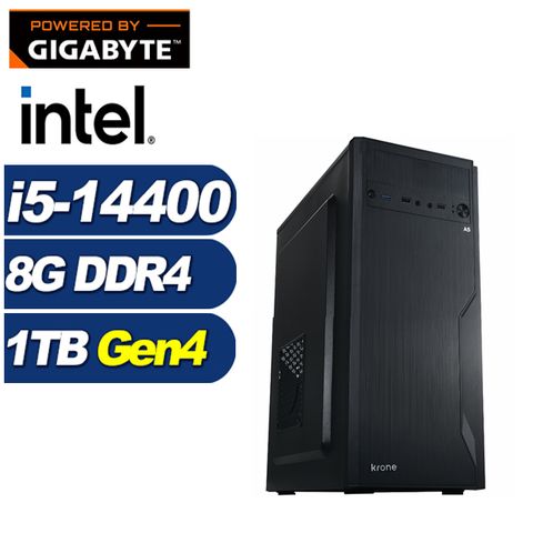 GIGABYTE 技嘉 (DIY)秘銀巫師(i5-14400/B760/8G/1TB M.2)