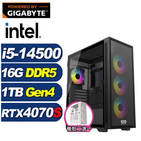 GIGABYTE 技嘉 (DIY)上古公爵(i5-14500/B760/16G/1TB M.2/RTX 4070 SUPER)