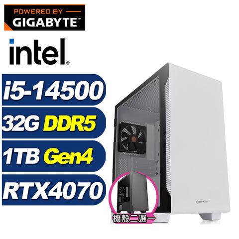 GIGABYTE 技嘉 (DIY)游龍少將(i5-14500/B760/32G/1TB M.2/RTX 4070)