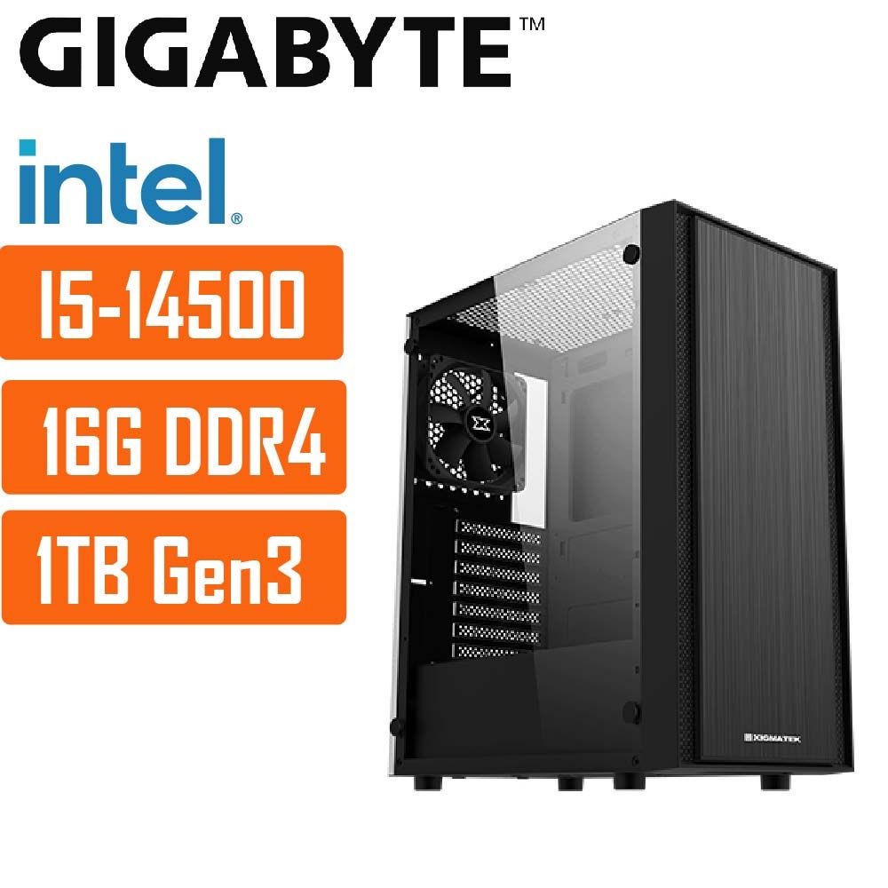 GIGABYTE 技嘉 (DIY)H610M平台{太陽系028} i5 十四核 文書電腦