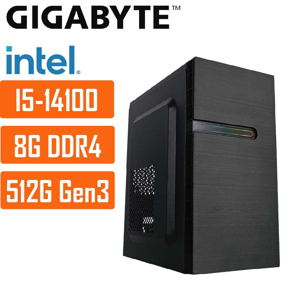 GIGABYTE 技嘉 (DIY)H610M平台{太陽系029} i3 四核 文書電腦