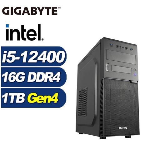 GIGABYTE 技嘉 (DIY)圓舞曲GN0DC(i5-12400/B760/16G/1TB M.2)