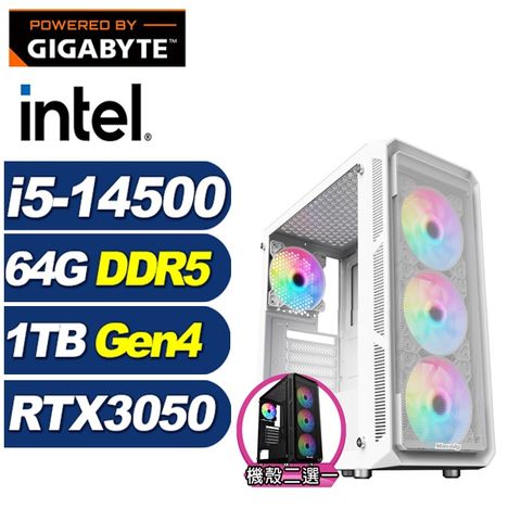 GIGABYTE 技嘉 (DIY)小夜曲GJ5DC(i5-14500/B760/64G/1TB M.2/RTX 3050)