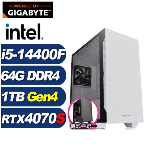 GIGABYTE 技嘉 (DIY)加農炮L01C(i5-14400F/B760/64G/1TB M.2/RTX 4070 SUPER)