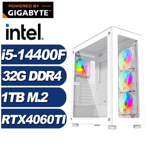 GIGABYTE 技嘉 (DIY)加農炮K2FC(i5-14400F/H610/32G/1TB M.2/RTX 4060TI)