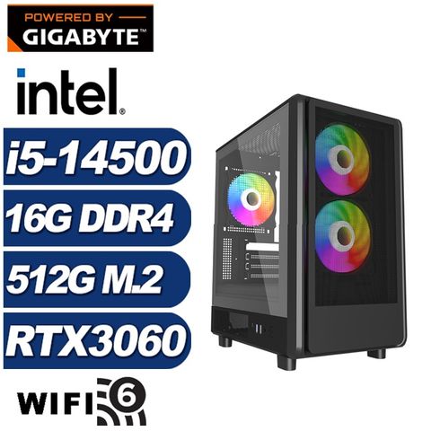 GIGABYTE 技嘉 (DIY)刻瑞斯I1FB(i5-14500/B760/16G/512G M.2/RTX 3060)