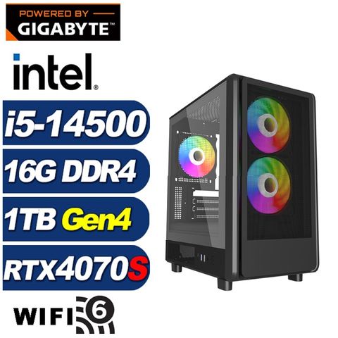 GIGABYTE 技嘉 (DIY)維斯塔L50C(i5-14500/B760/16G/1TB M.2/RTX 4070 SUPER)