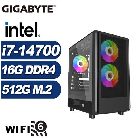 GIGABYTE 技嘉 (DIY)維斯塔N5BB(i7-14700/B760/16G/512G M.2)