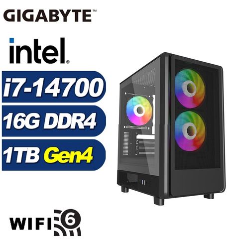 GIGABYTE 技嘉 (DIY)維斯塔N5CC(i7-14700/B760/16G/1TB M.2)