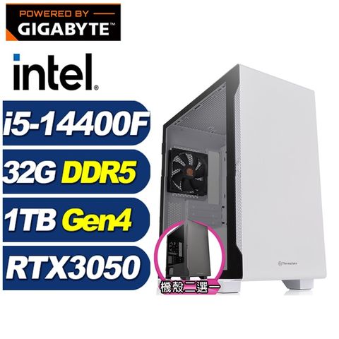 GIGABYTE 技嘉 (DIY)駿鷹GJ98C(i5-14400F/B760/32G/1TB M.2/RTX 3050)