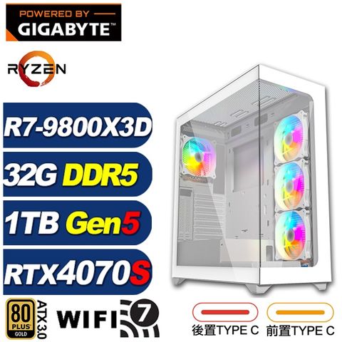 (DIY)裝甲艦LDBC(R7 9800X3D/RTX 4070 SUPER/技嘉X870/32G/1TB M.2/水冷)