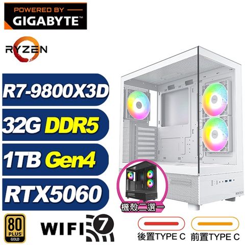 (DIY)佩利冬KBEC(R7 9800X3D/RTX 5060/技嘉X870/32G/1TB M.2/水冷)