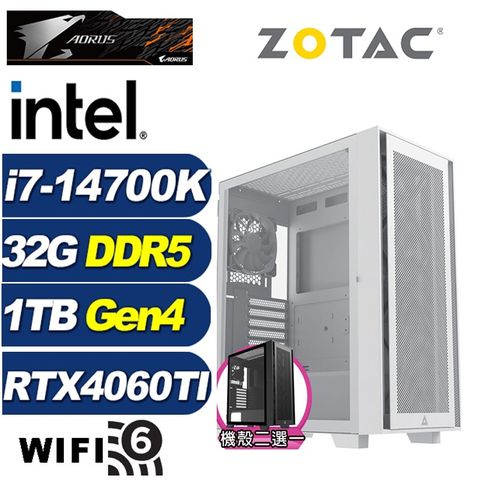 ZOTAC (DIY)皇者上校(i7-14700K/技嘉Z790/32G/1TB M.2/RTX 4060TI)