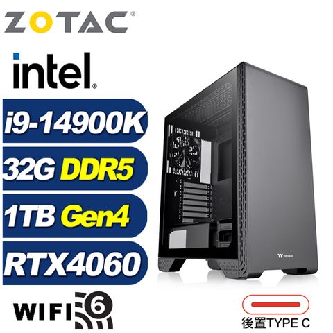 ZOTAC (DIY)闇黑上校(i9-14900K/技嘉Z790/32G/1TB M.2/RTX 4060)