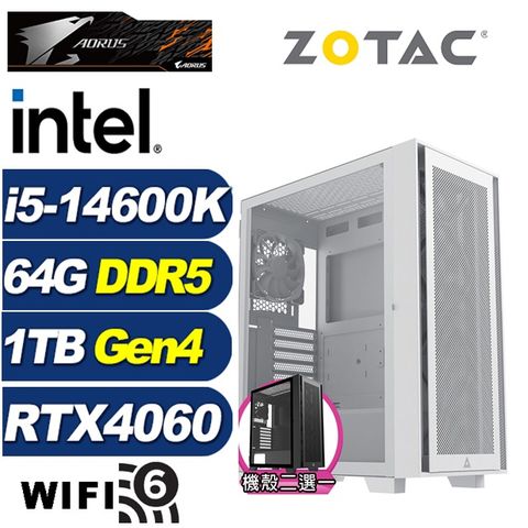 ZOTAC (DIY)皇者刺客(i5-14600K/技嘉Z790/64G/1TB M.2/RTX 4060)