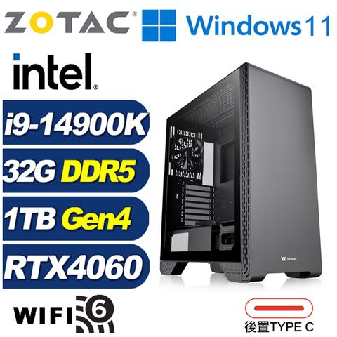 ZOTAC (DIY)闇黑上校W(i9-14900K/技嘉Z790/32G/1TB M.2/RTX 4060/Win11)