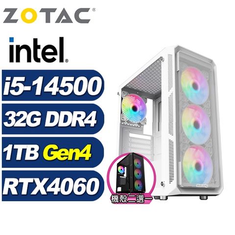 ZOTAC (DIY)暗星雲K16C(i5-14500/華碩B760/32G/1TB M.2/RTX 4060)