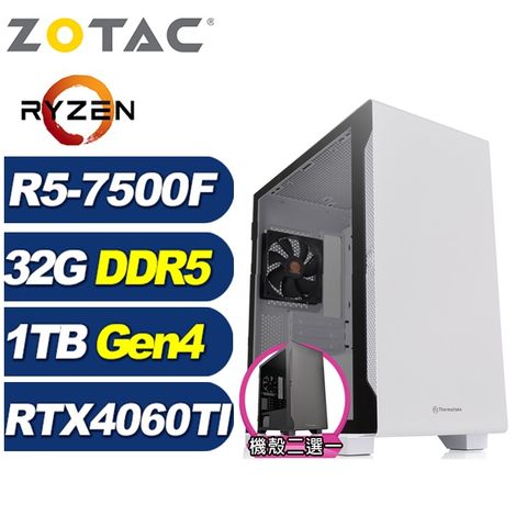 ZOTAC (DIY)冰原狼K08C(R5-7500F/華碩A620/32G/1TB M.2/RTX 4060TI)