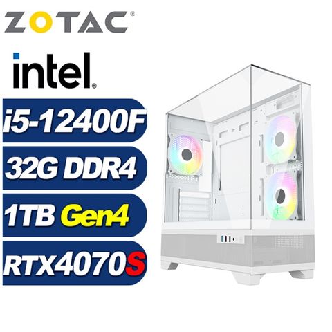 ZOTAC (DIY)武仙座L77C(i5-12400F/華碩B760/32G/1TB M.2/RTX 4070 SUPER)