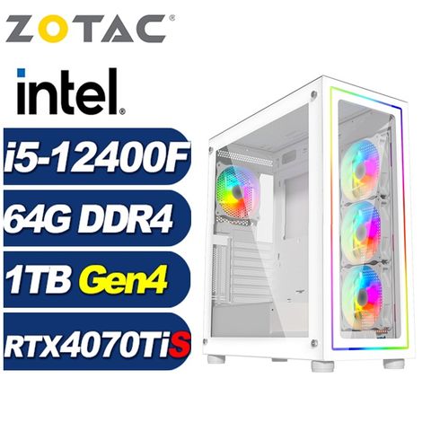 ZOTAC (DIY)武仙座L7BC(i5-12400F/華碩B760/64G/1TB M.2/RTX 4070 TI SUPER)