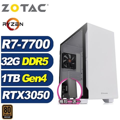 ZOTAC (DIY)風鈴木J05C(R7-7700/華碩B650/32G/1TB M.2/RTX 3050)