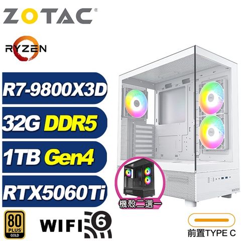 (DIY)叢鷹鴞K60C(R7 9800X3D/華碩B650/32G/1TB M.2/RTX 5060 Ti)