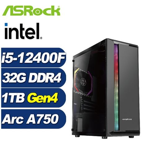 Intel Arc A750 8G華擎B660平台「灰熊鬥士」i5六核獨顯電腦