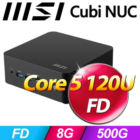 MSI 微星 Cubi NUC 1M-039BTW-SP2(Core 5 120U/8G/500G SSD)特仕版