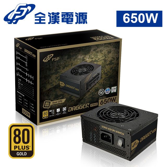 FSP 全漢   SDA2-650 金鋼彈 650W 80PLUS 金牌 SFX 電源供應器