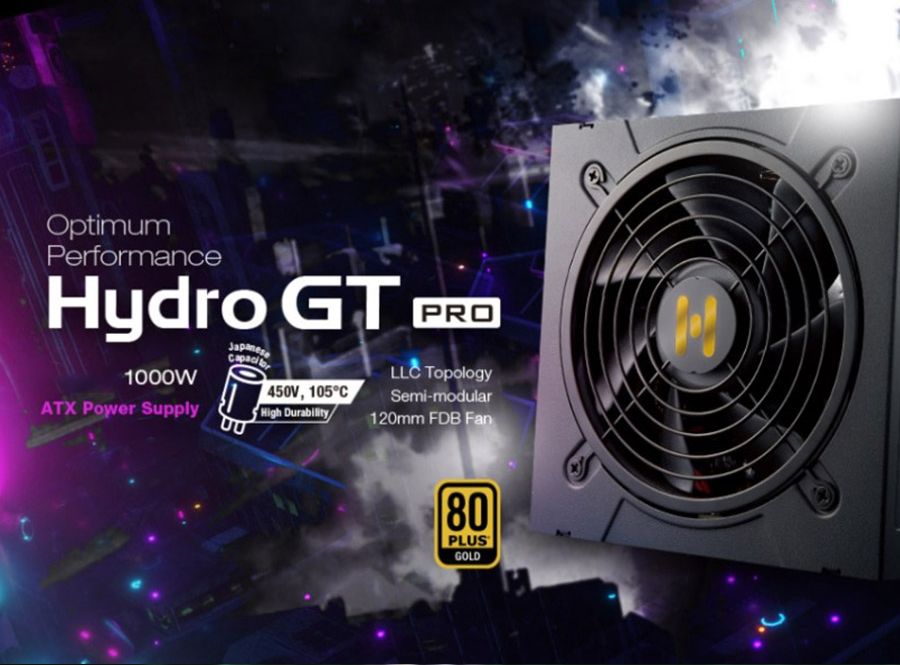FSP 全漢HGT-1000 / HYDRO GT PRO 1000W 80PLUS 金牌半模組全日系電源