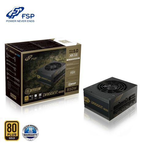 FSP 全漢 DAGGER PRO 850W 80PLUS 金牌 GEN5 全模組 SFX 電源供應器